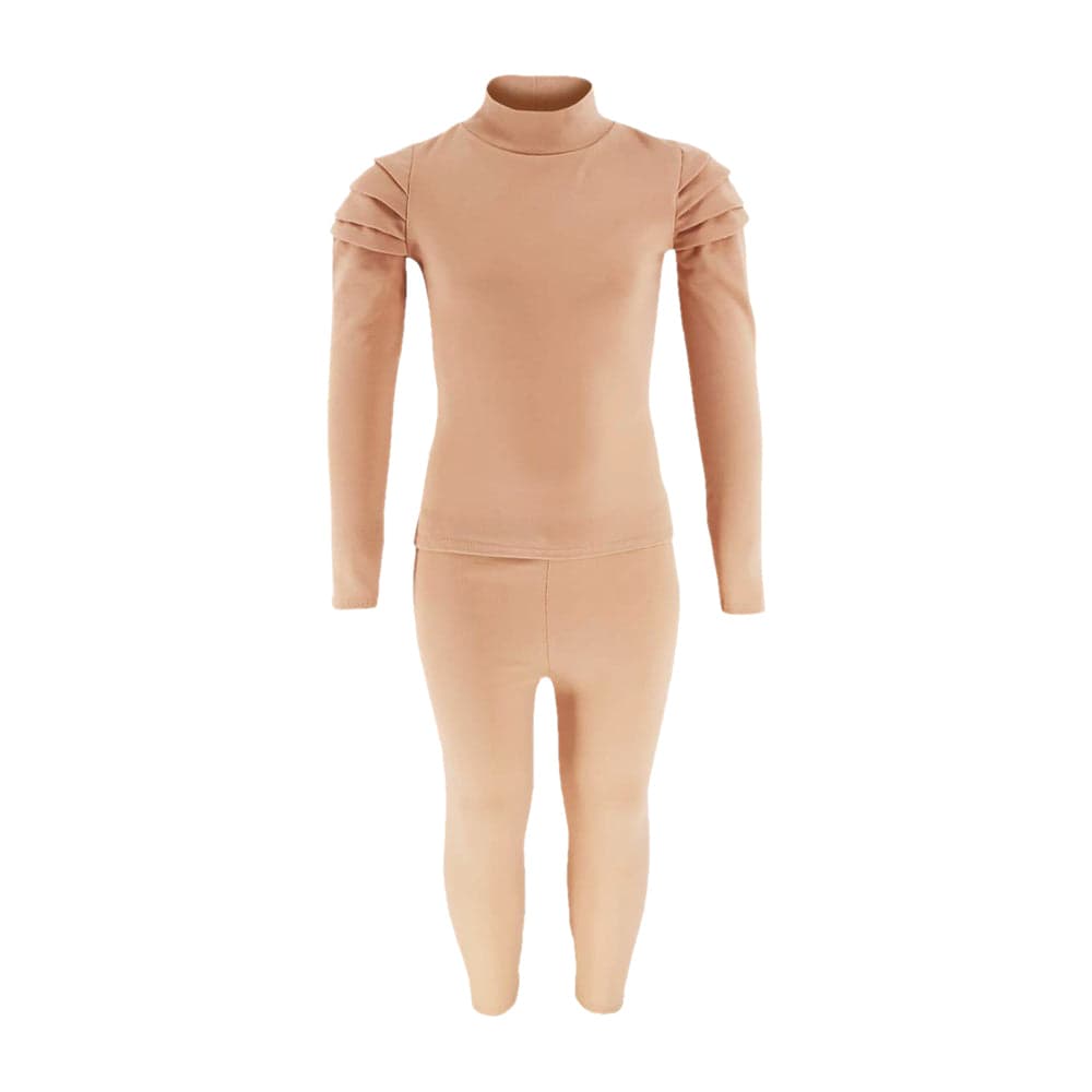 Girls Ruched Sleeve Lounge Wear Tracksuit