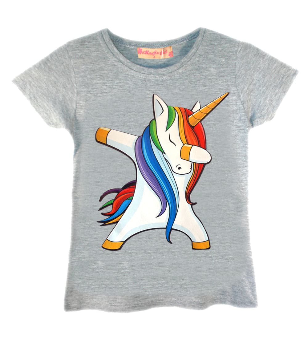Girls Dab Unicorn T-Shirt
