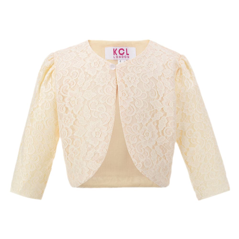 Girls Lace Bolero Floral Shrug