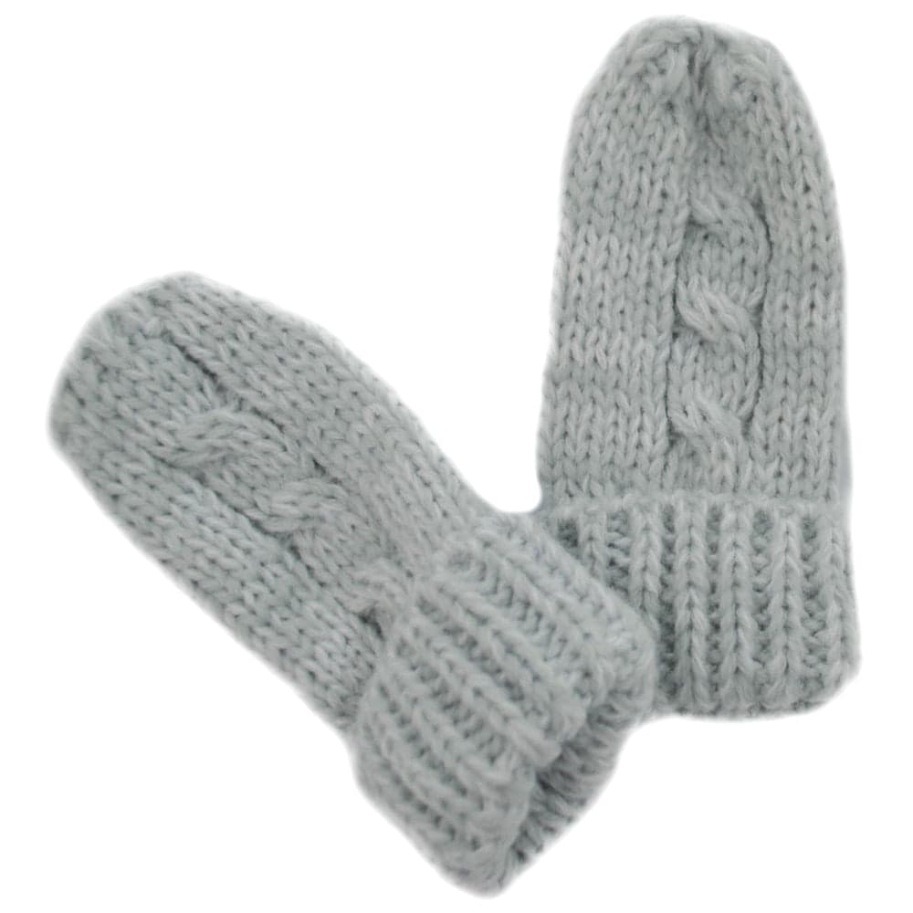 Baby Knitted Ribbed Mittens