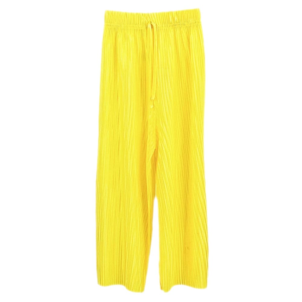 Girls Pleated Capri Baggy Wide Leg Trousers