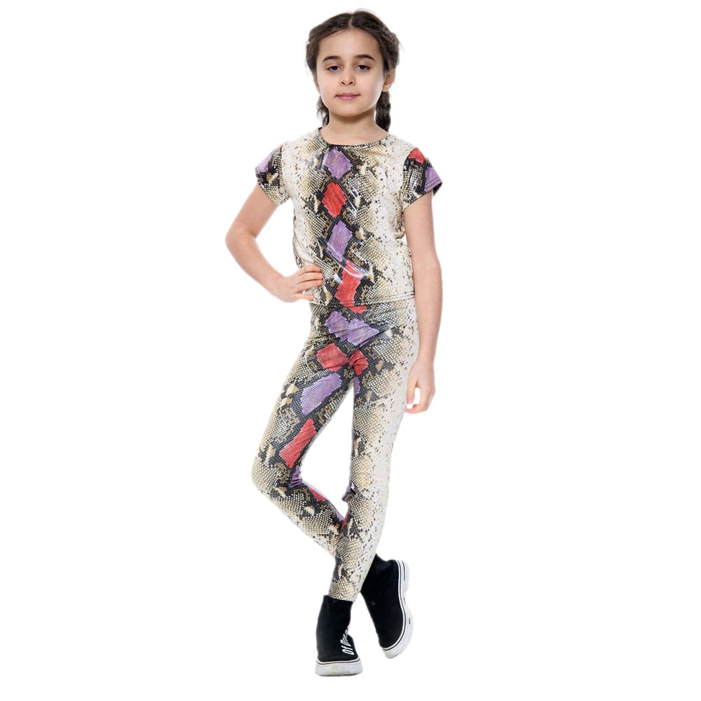 Girls Snake Crop Top & Outfit