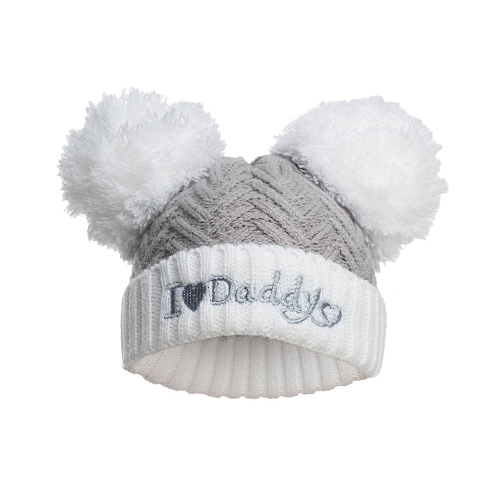 Gum & Berries Baby Girl/Boy Woven Ribbed Bobble Beanie Hat Pompom Winter Cap Newborn - 12M
