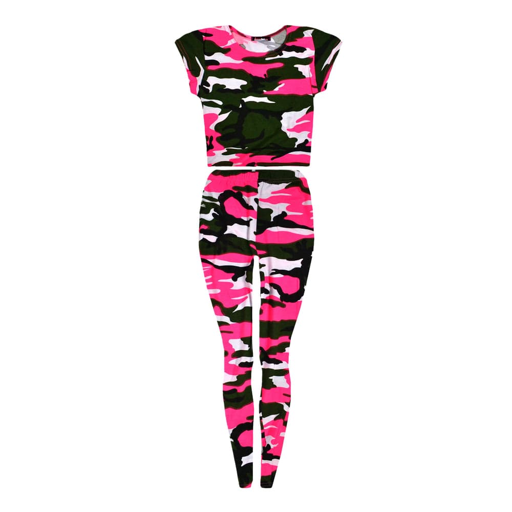 Girls Neon Camouflage Outfits