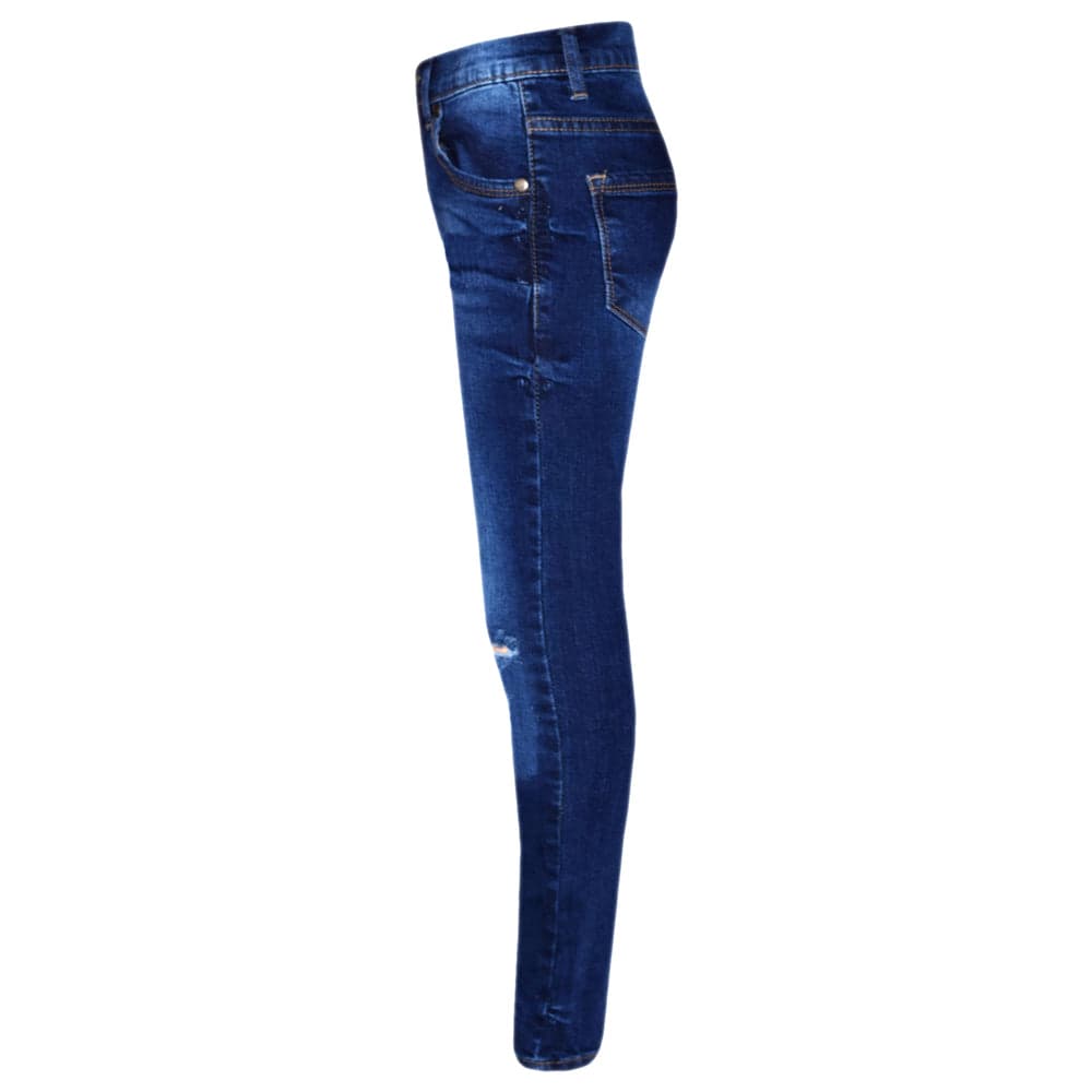 Girls Denim Ripped Skinny Jeans