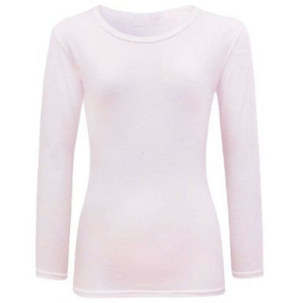 Girls Plain Long Sleeve Tops
