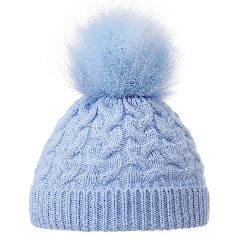 Baby Girls Boys Pom Pom Hat Newborn 0-12 Months Warm Winter Hat