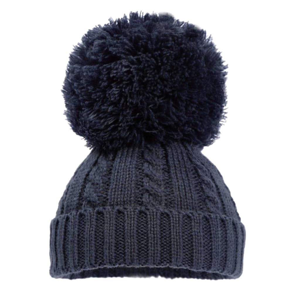 Baby Knitted Winter Pom Pom Hats & Mittens