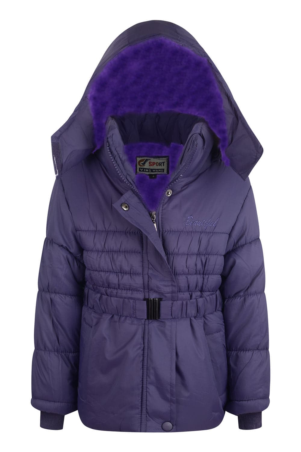 Girls Quilted School Jacket