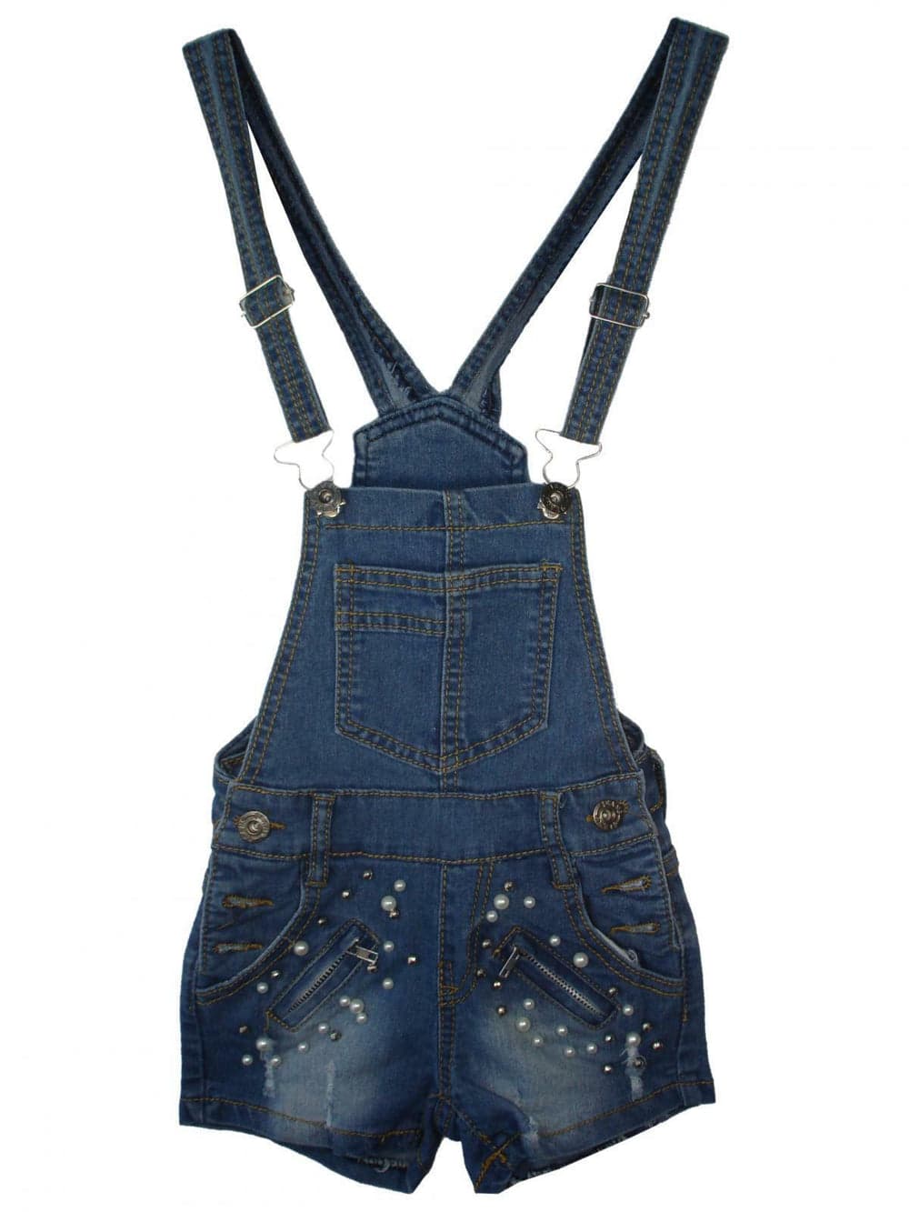 Girls Denim Dungaree