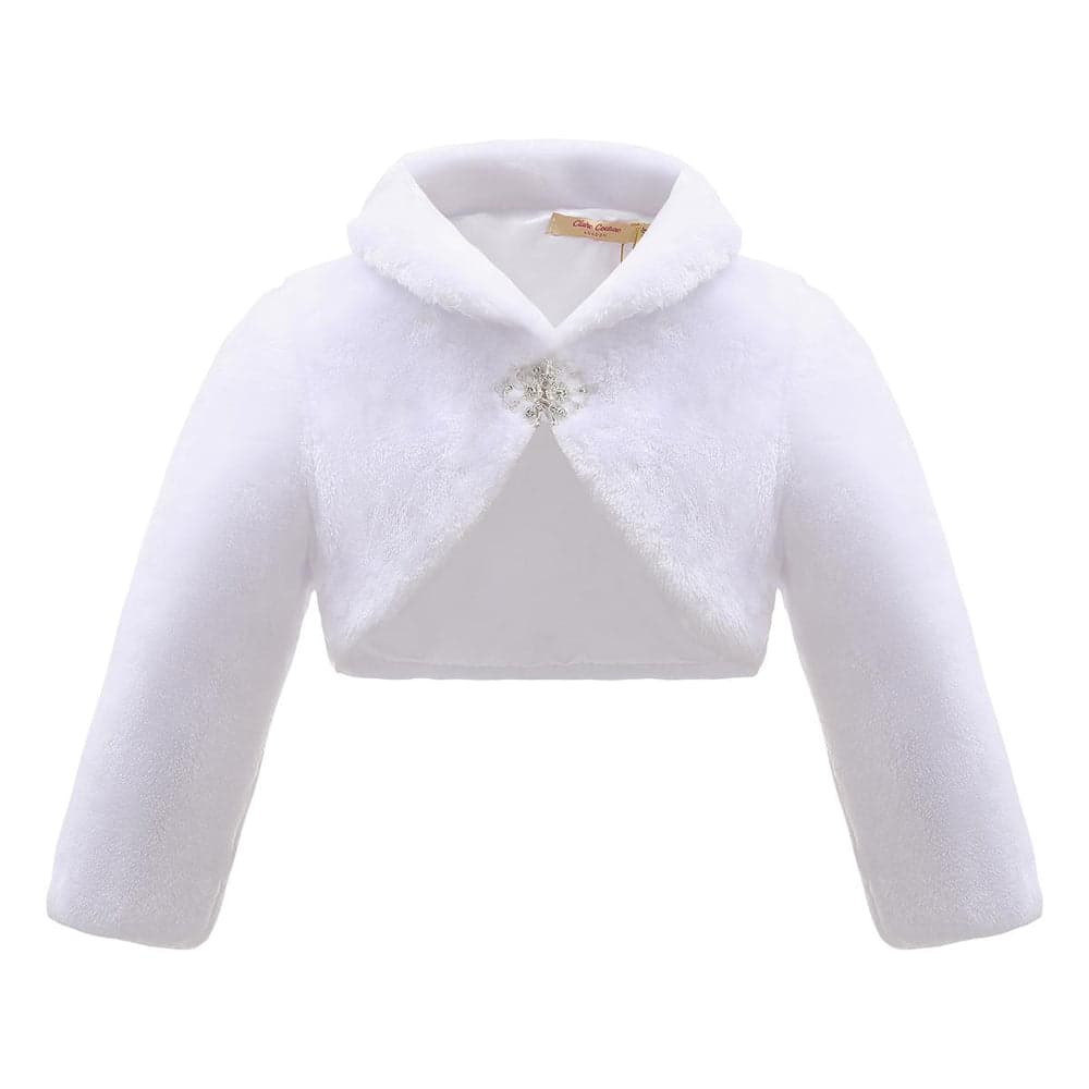 Girls Bolero Bridesmaid Tippet Wrap Stole Shrug Kids 3 - 13 Years - Long Sleeve