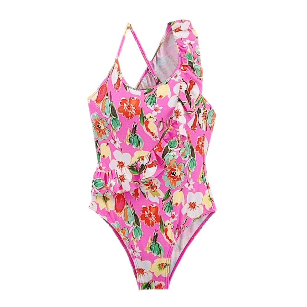 Girls Summer Hawaiian One Piece Swimsuits
