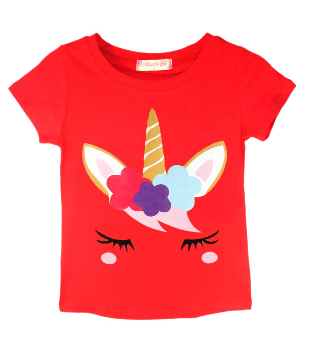 Girls Dab Unicorn T-Shirt