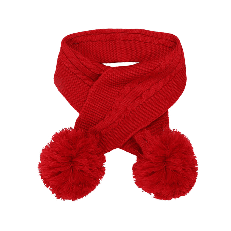 Soft Touch Baby Double Pom Pom Scarf Winter Warm Scarf