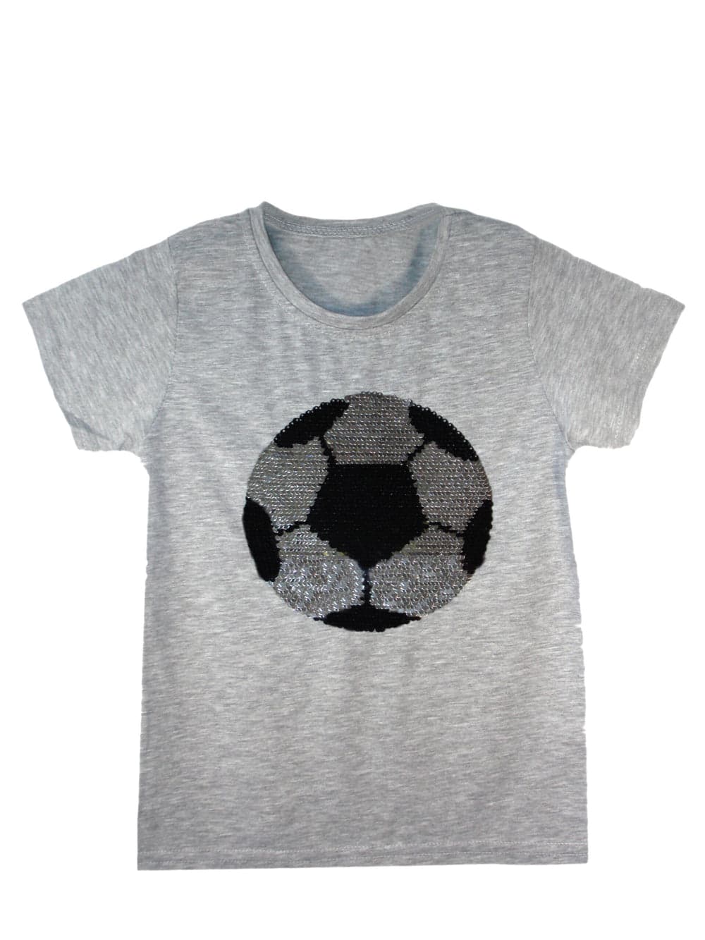 Kids Tiger & Football Brush Changing Sequin T-Shirts