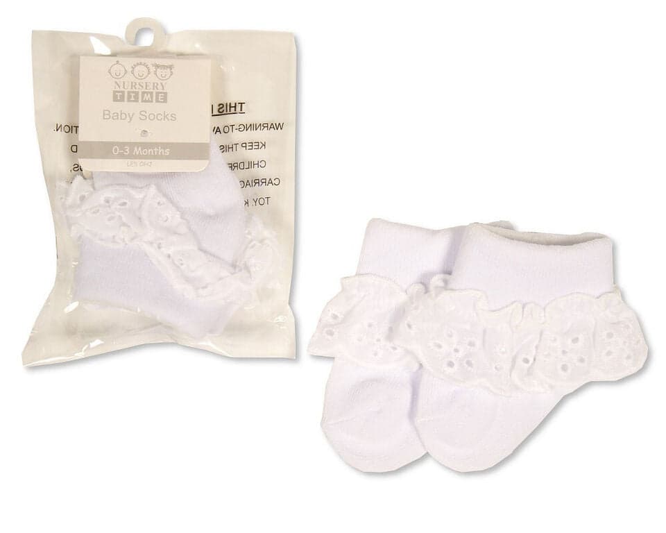 Baby Infant Socks Ankle Height With Frills 0 - 6 Months Babies Infant Newborn