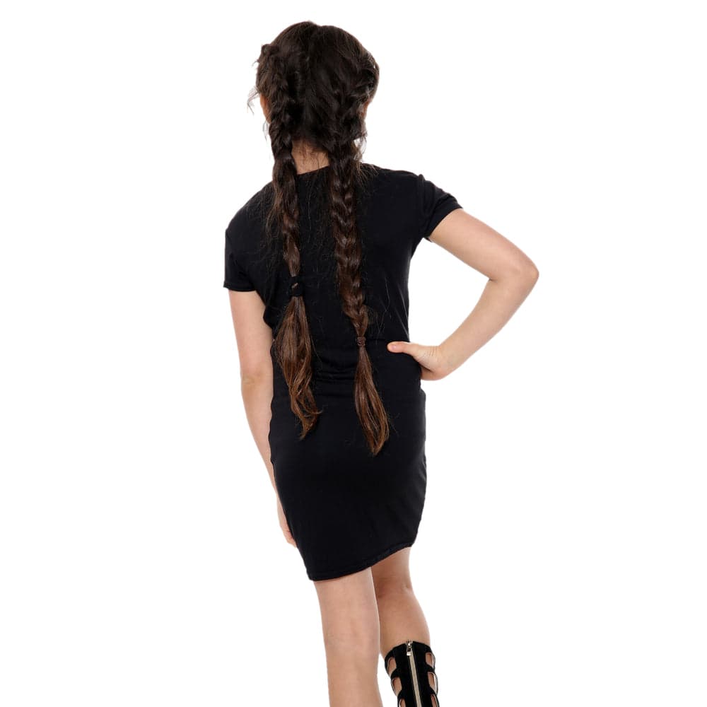 Girls Bodycon Midi Plain Dress