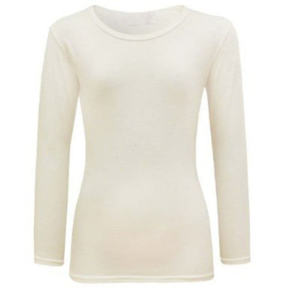 Girls Plain Long Sleeve Tops