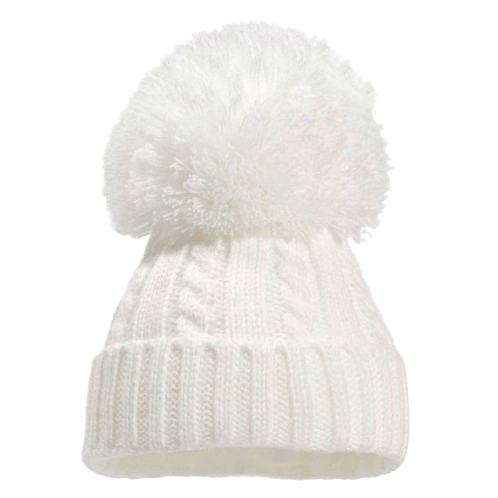 Baby Knitted Winter Pom Pom Hats & Mittens