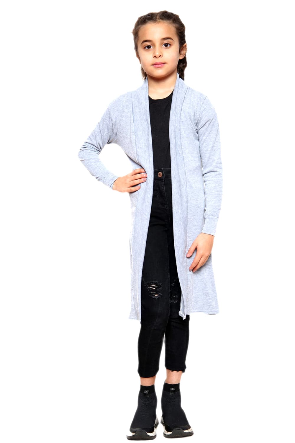 Girls Long Boyfriend Cardigan