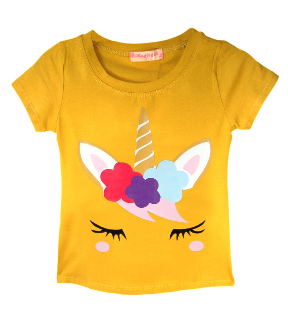 Girls Dab Unicorn T-Shirt