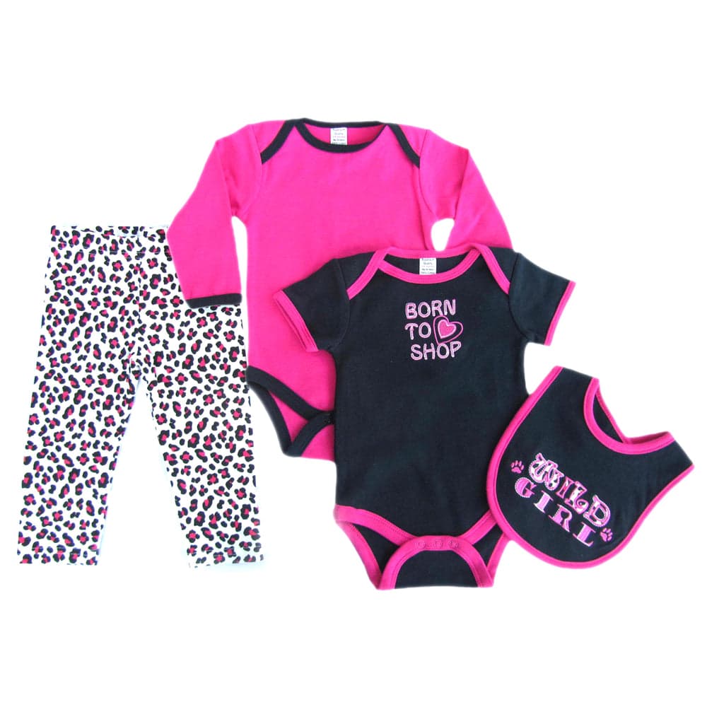 Baby Girls Bodysuits, Bib & Leggings Sets