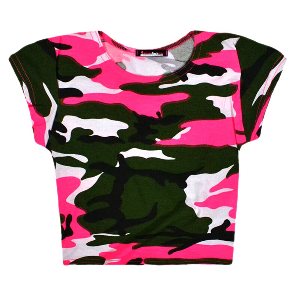 Girls Neon Camouflage Outfits