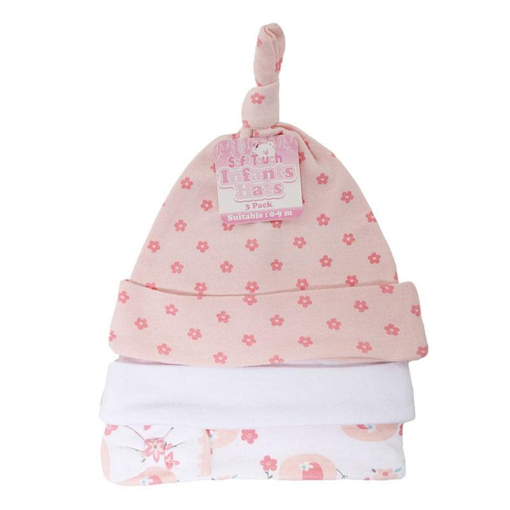 Baby Bow Top Knot Beanie Hats