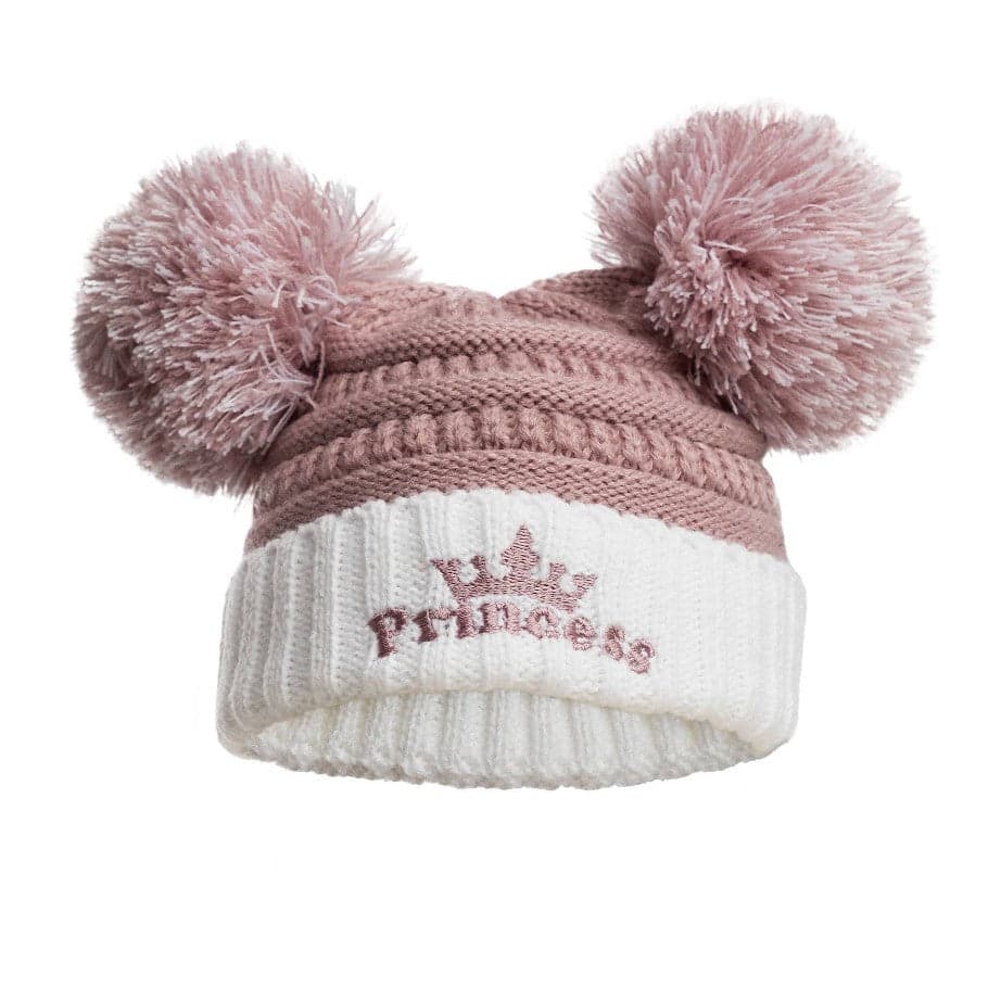 Baby Girl / Boy Cable Knit Bobble Beanie Hat Princess Prince Winter Cap