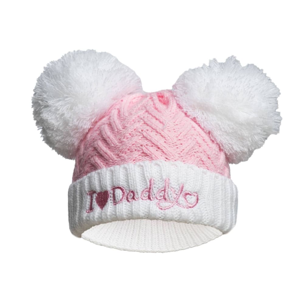 Gum & Berries Baby Girl/Boy Woven Ribbed Bobble Beanie Hat Pompom Winter Cap Newborn - 12M