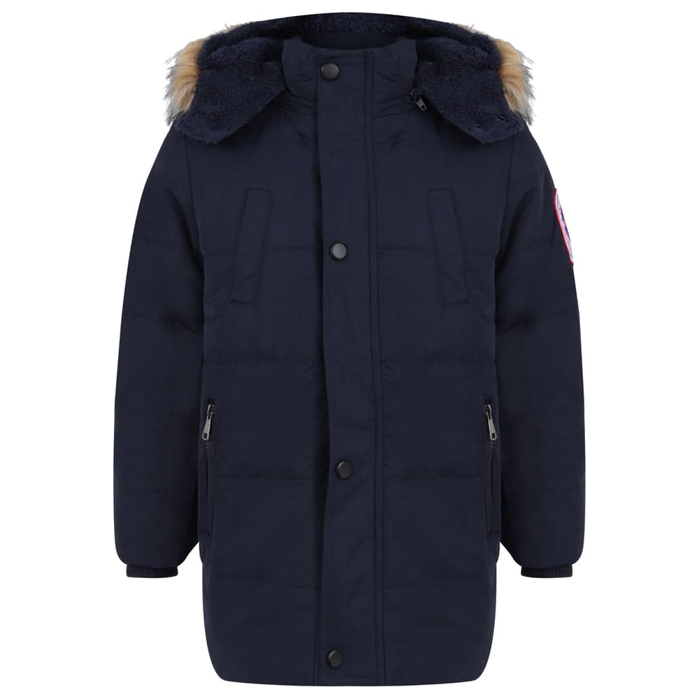 Boys Parka Winter Faux Fur Hooded Coats