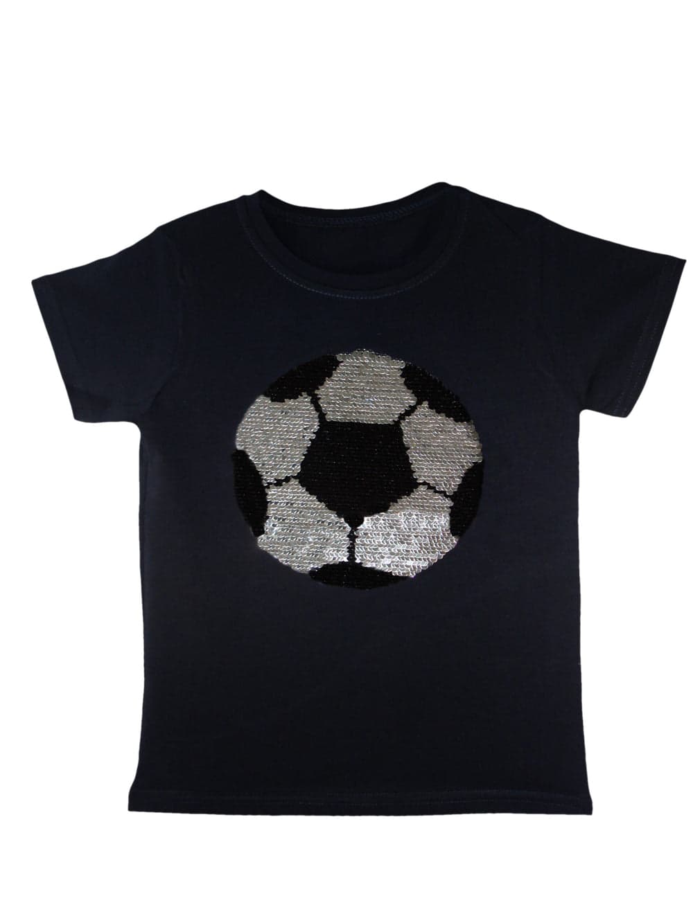 Kids Tiger & Football Brush Changing Sequin T-Shirts