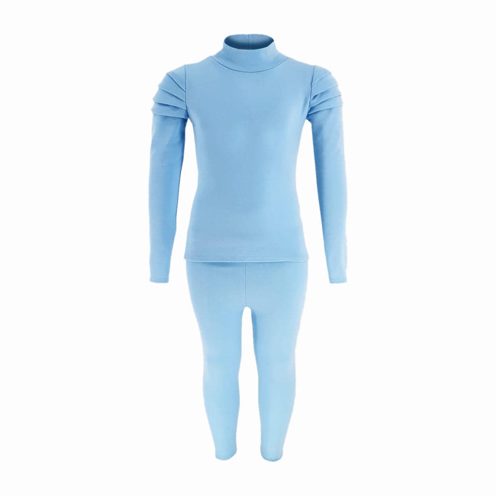 Girls Ruched Sleeve Lounge Wear Tracksuit