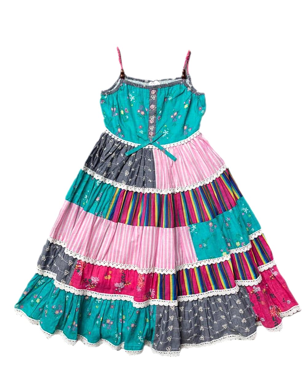Girls Cotton Summer Patterned Dresses
