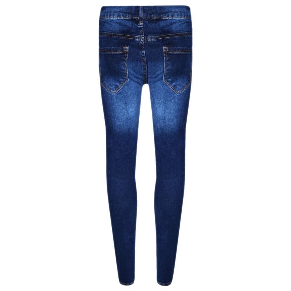 Girls Denim Ripped Skinny Jeans