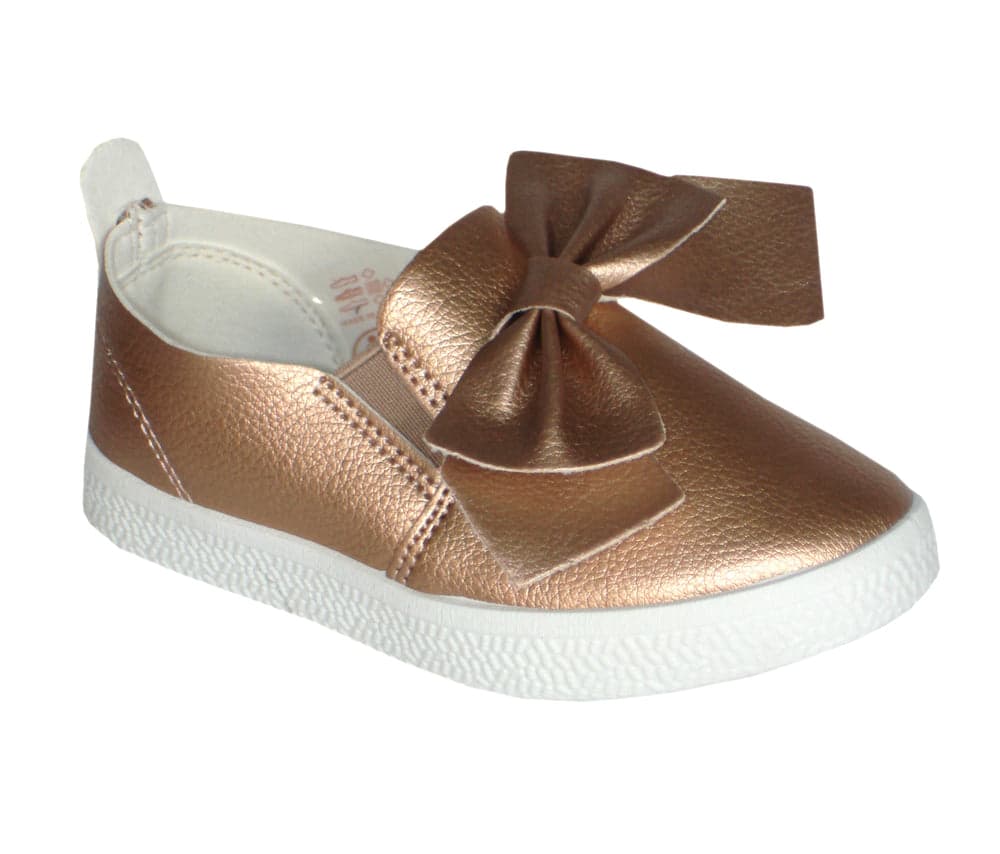 Girls Trainers Bow Ribbon Sneakers