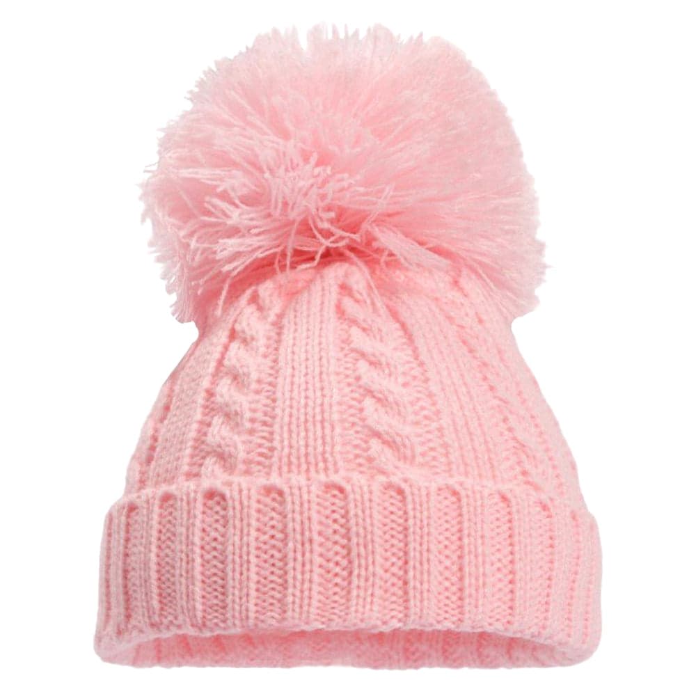 Baby Knitted Winter Pom Pom Hats & Mittens