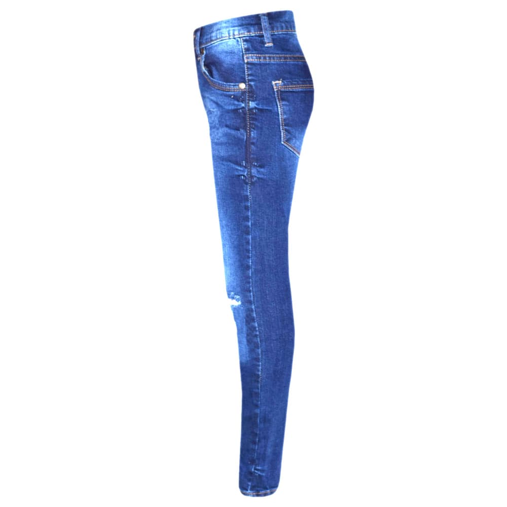 Girls Denim Ripped Skinny Jeans