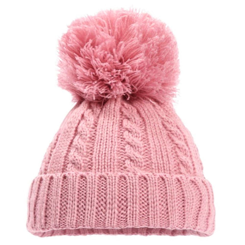 Baby Knitted Winter Pom Pom Hats & Mittens