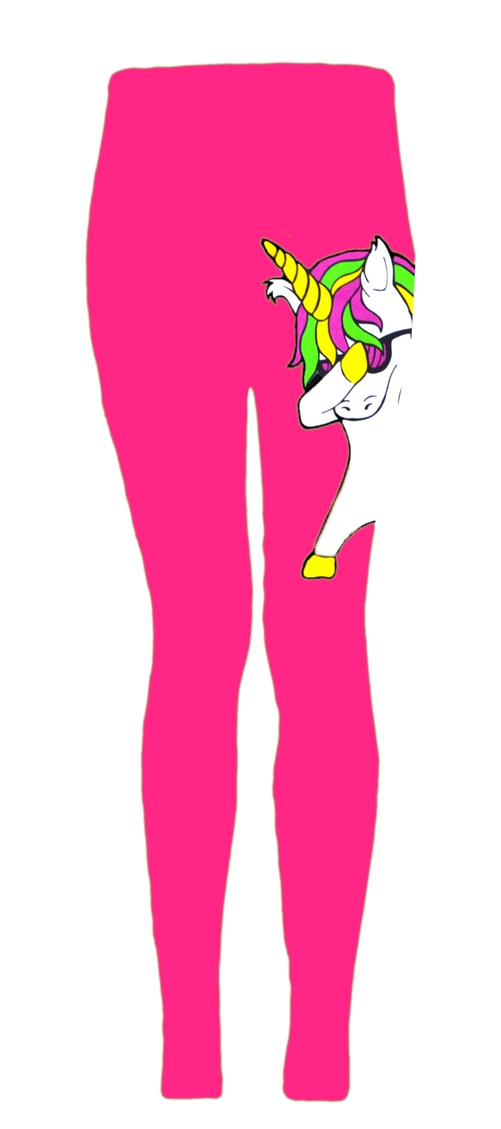 Girls Neon Dab Unicorn Swing Dress Outfits