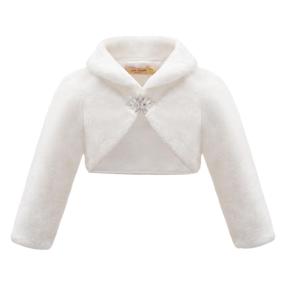 Girls Bolero Bridesmaid Tippet Wrap Stole Shrug Kids 3 - 13 Years - Long Sleeve