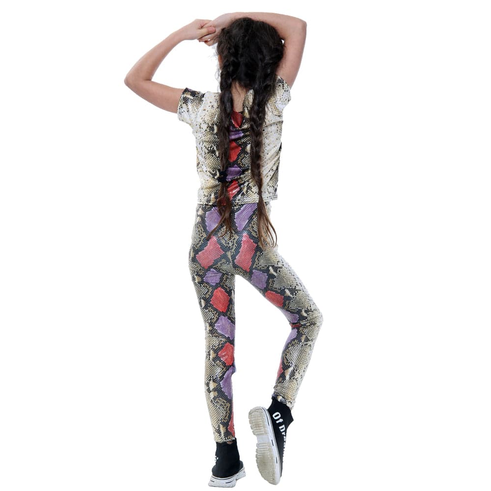 Girls Snake Crop Top & Outfit