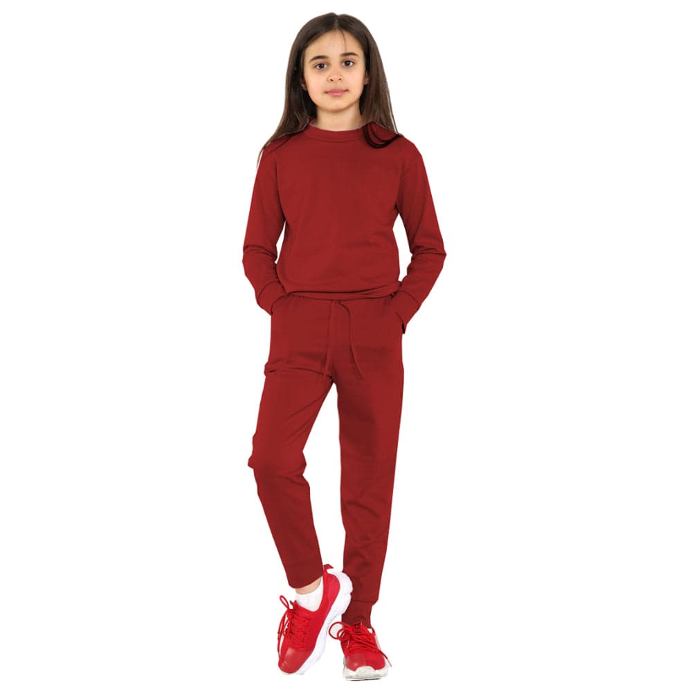 Girls Loungewear Tracksuit Sweatshirt Sweatshirt & Pants Set