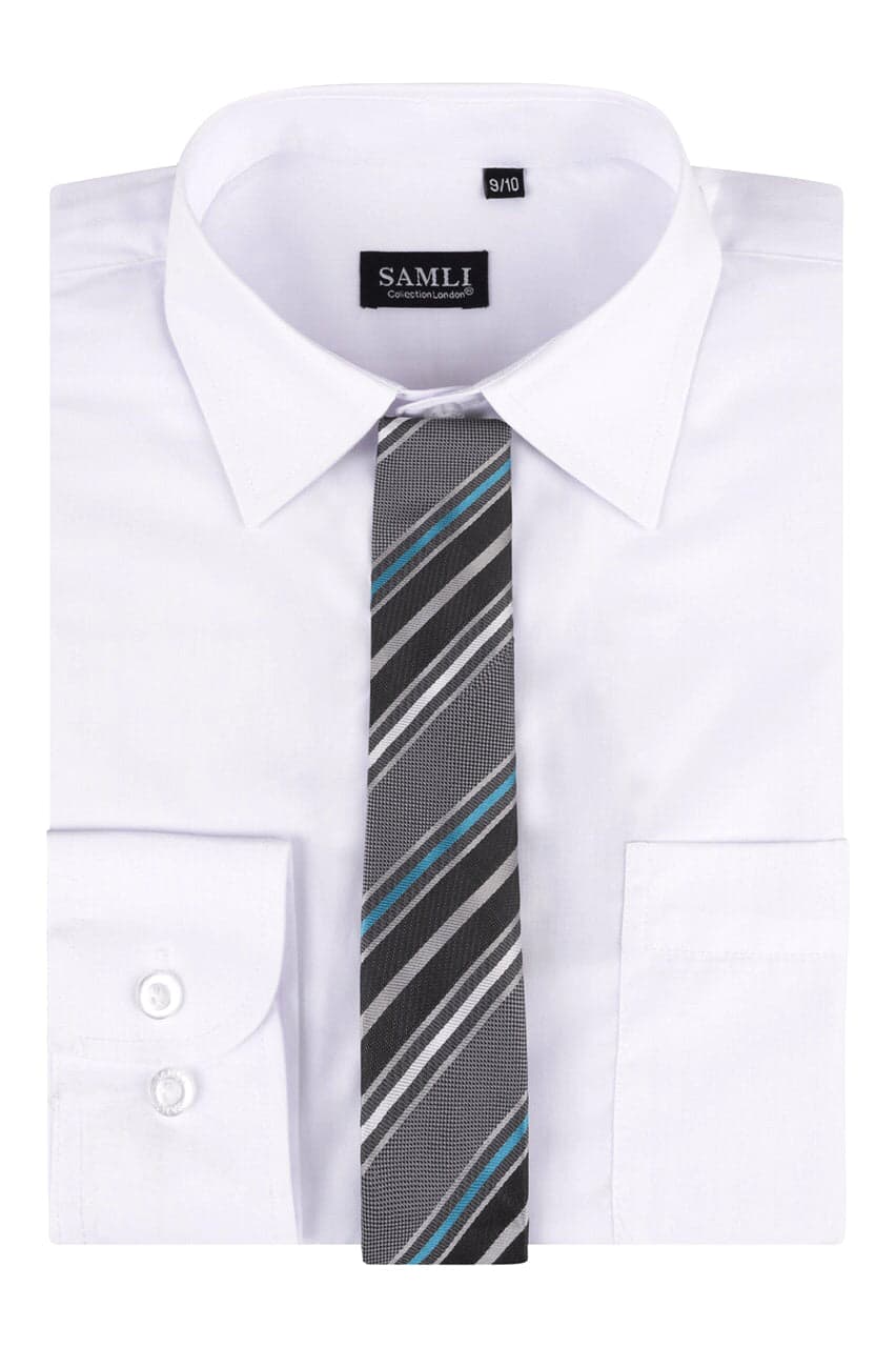 Boys Formal Shirt with Tie in Gift Box
