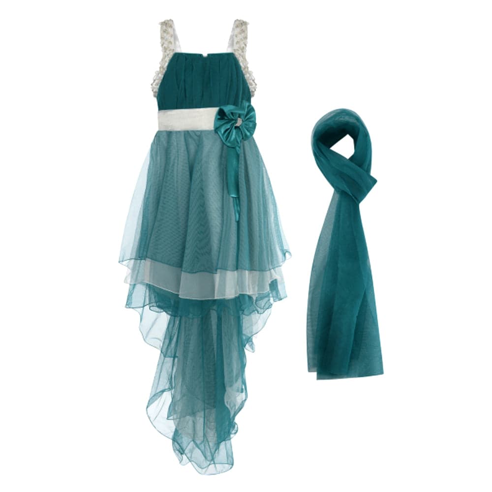 Girls Bridesmaids Long Party Dress
