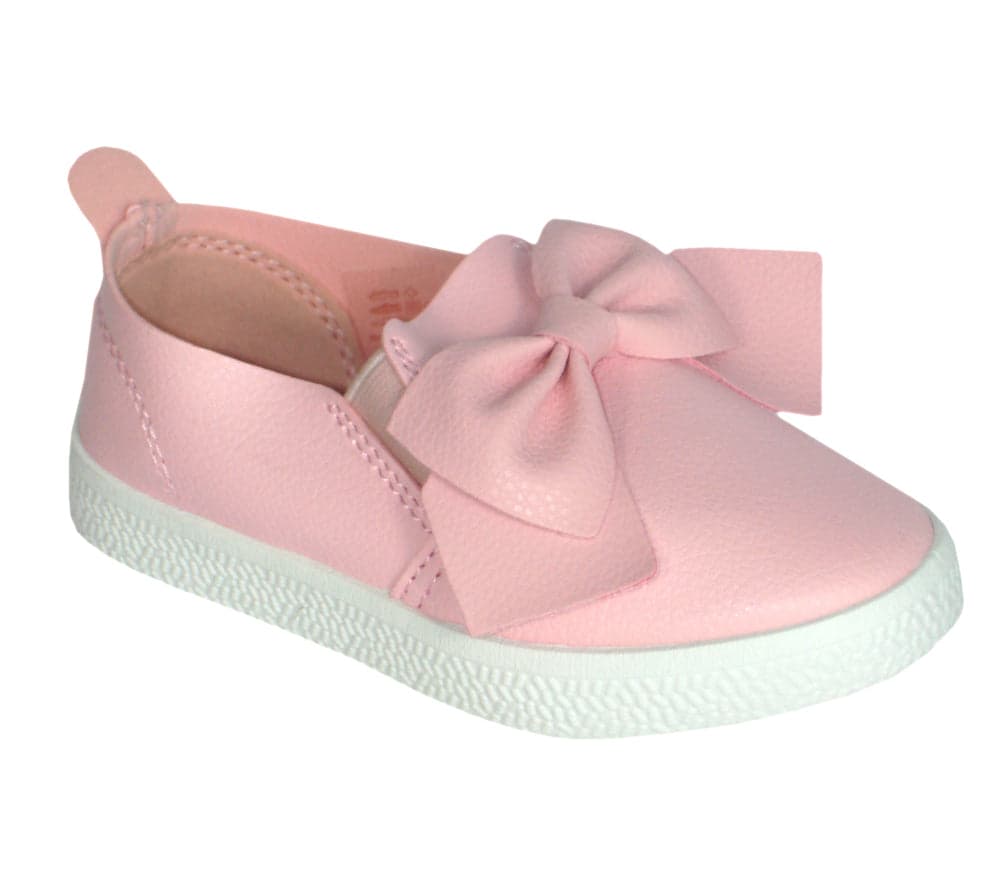Girls Trainers Bow Ribbon Sneakers