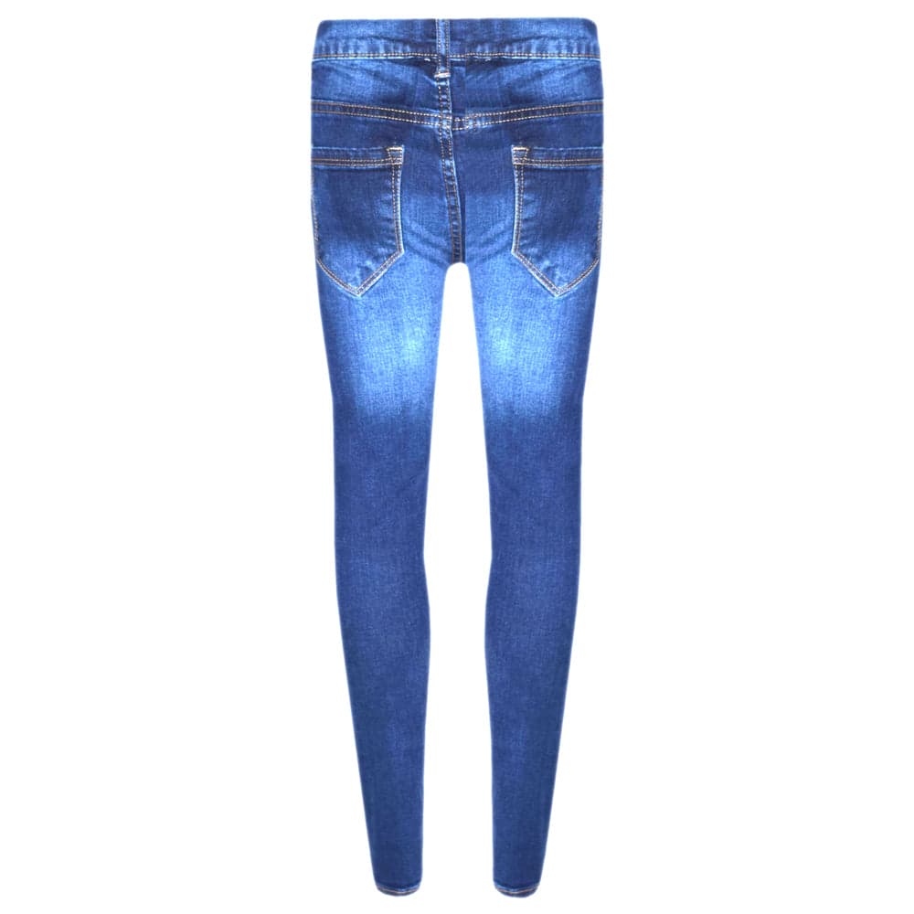 Girls Denim Ripped Skinny Jeans