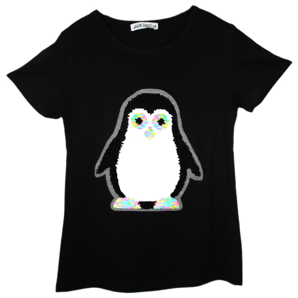 Girls Animal Sequin T-Shirts