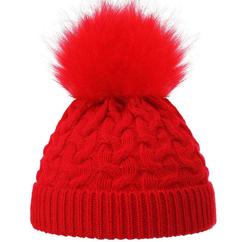 Baby Girls Boys Pom Pom Hat Newborn 0-12 Months Warm Winter Hat