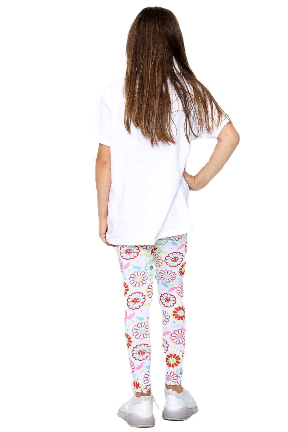 Girls Floral Leggings